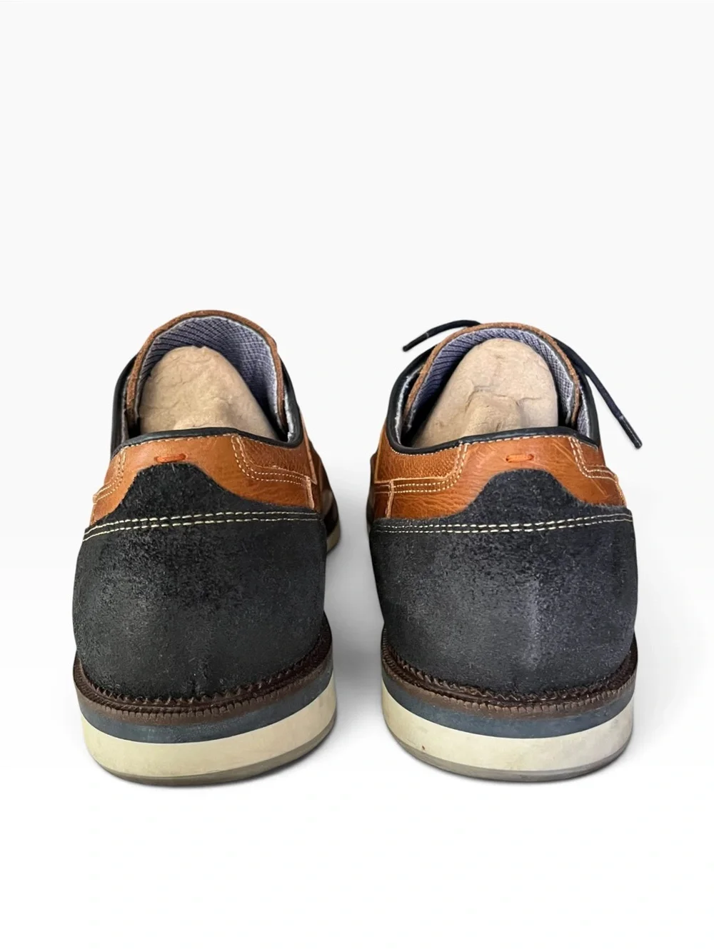 Bull Boxer Presslee Oxford Leather Brown Lace Up Shoes Mens Size 12 EU 45 Casual